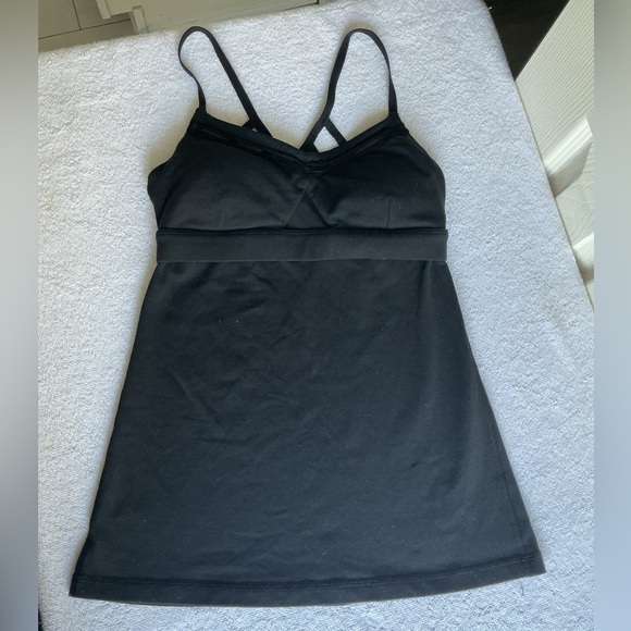 Lululemon Athletica Black Tank Top Sz 4 - Picture 3 of 11